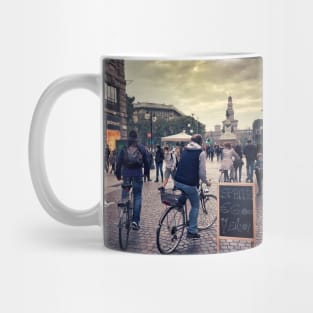 Biking in Milano, Italy Mug